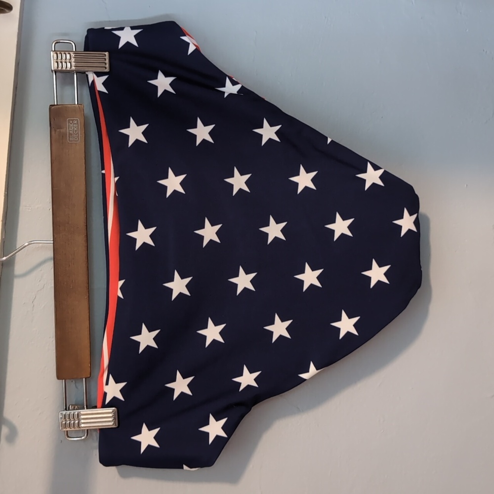 Cupshe American Flag Stars And Stripes Red, White And Blue Bikini Bottoms πΊπΈ - Picture 2 of 7